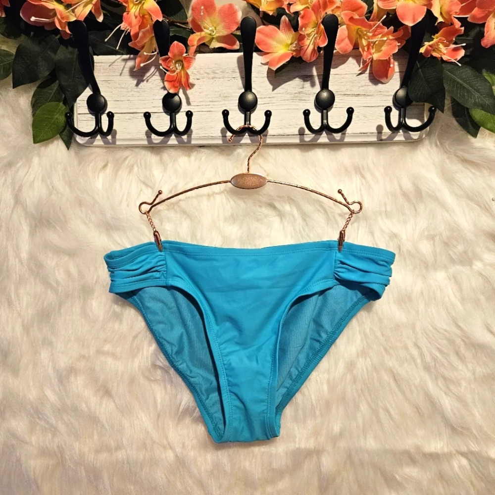 George Ocean Blue Ruched Bikini Bottoms